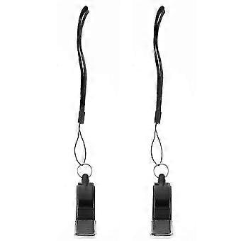 2Pcs Sport Schiedsrichter Pfeifen Outdoor Edelstahl Pfeifen Spiel Pfeife