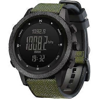 Montre tactique pour hommes Montres militaires avec boussole Montres de sport en plein air pour hommes Randonnée Montre-bracelet numérique avec baromètre, altimètre, compteur de pas x