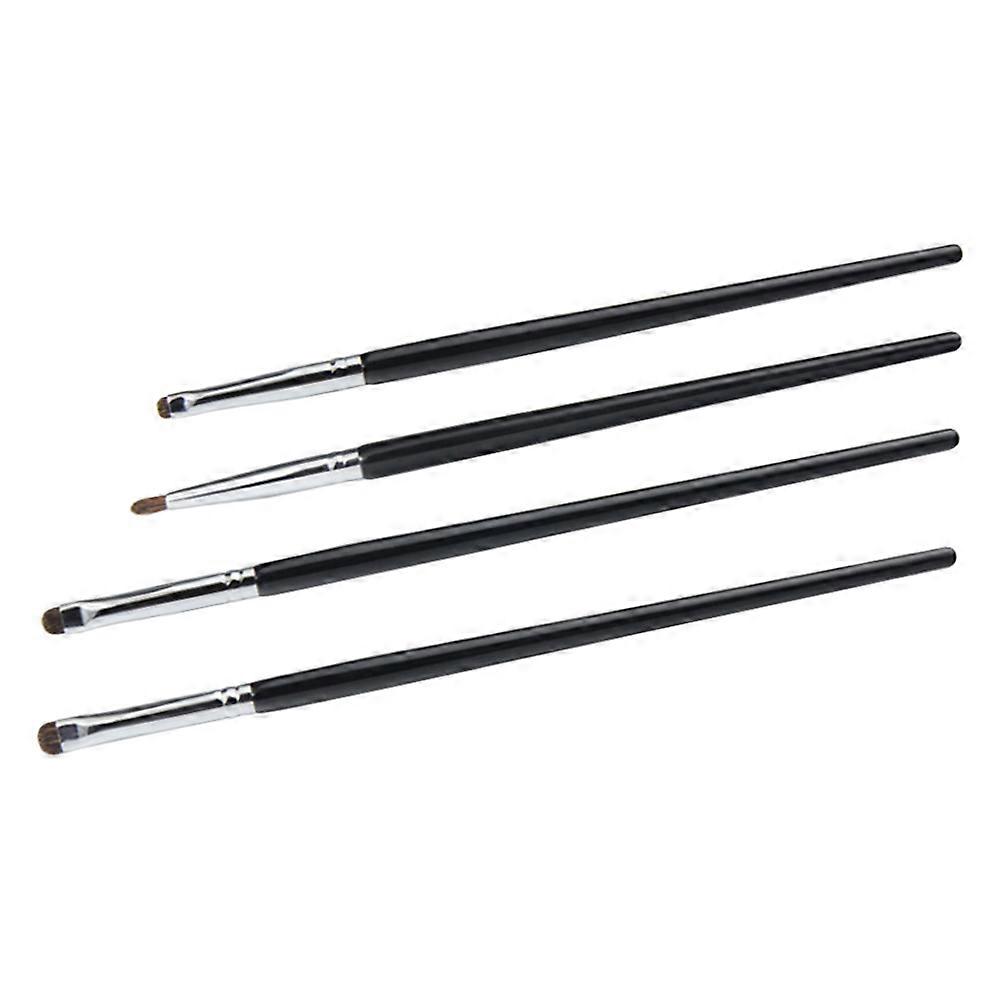 Eye Makeup Brush Set 8Pcs for Precise Eyeliner Application Black