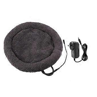 Electric Heating Pet Mat Cat Small Dog Warm Heated Bed Pad Mat (110-240V) (Black AU Plug)