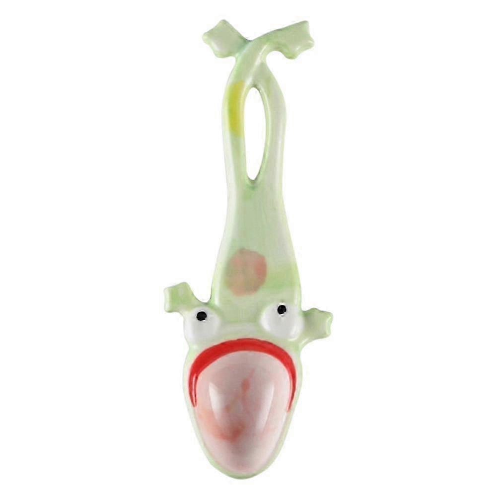 Cute Ceramic Frog Stirring Spoon