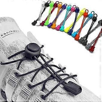 2 Pairs Elastic No Tie Shoelaces Adjustable Drawstring, Quick Easy for Sneakers