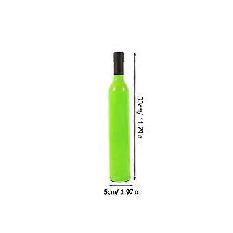 Green Bottle-Shaped Umbrella for Rain Protection and Outdoor Camping