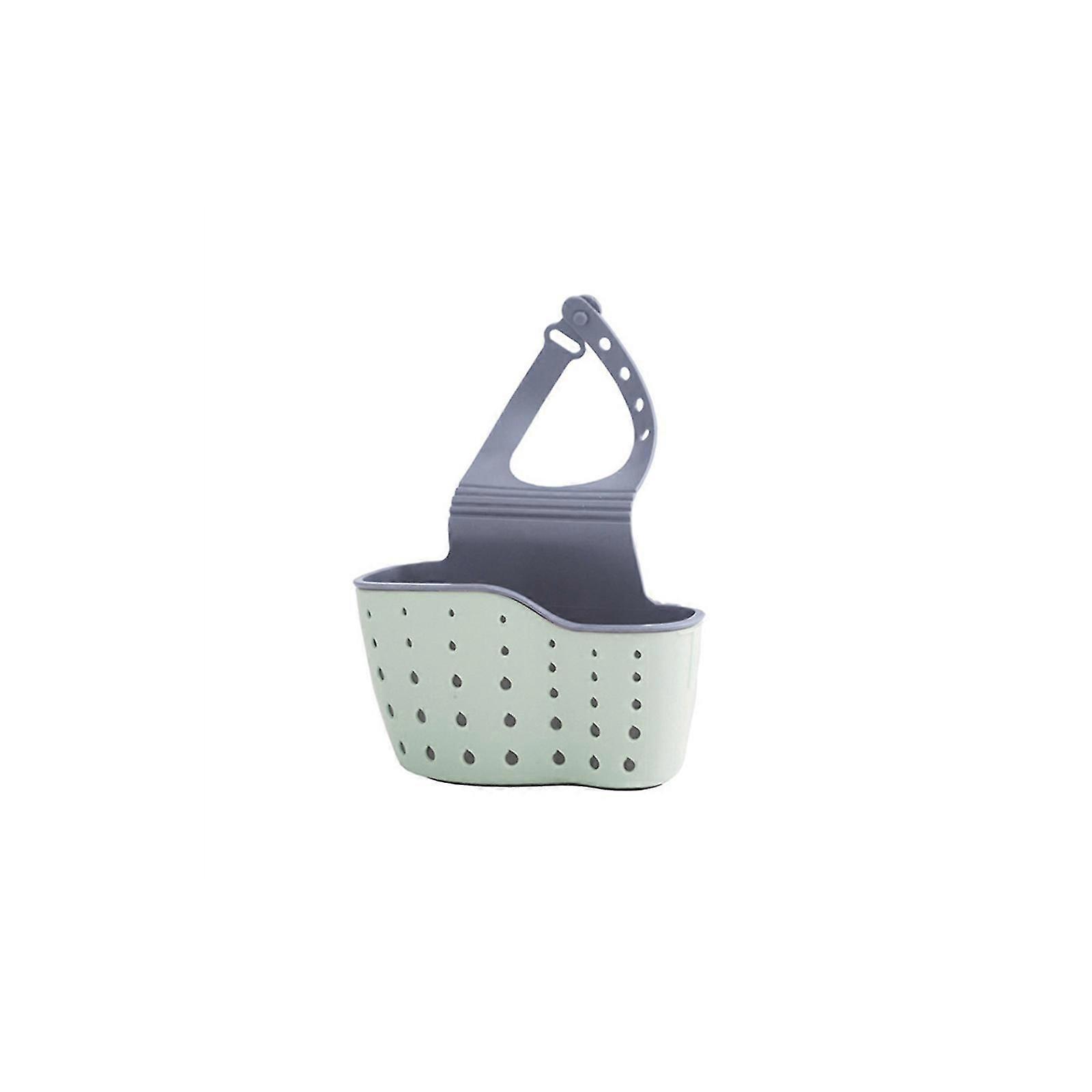 Adjustable Kitchen Sink Sponge Holder Drain Basket Storage Rack