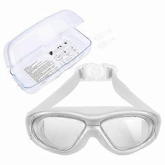 Adult Swimming Goggles with Anti-Fog Lens, UV Protection, Leak-Proof Seal, and Electroplated Coating