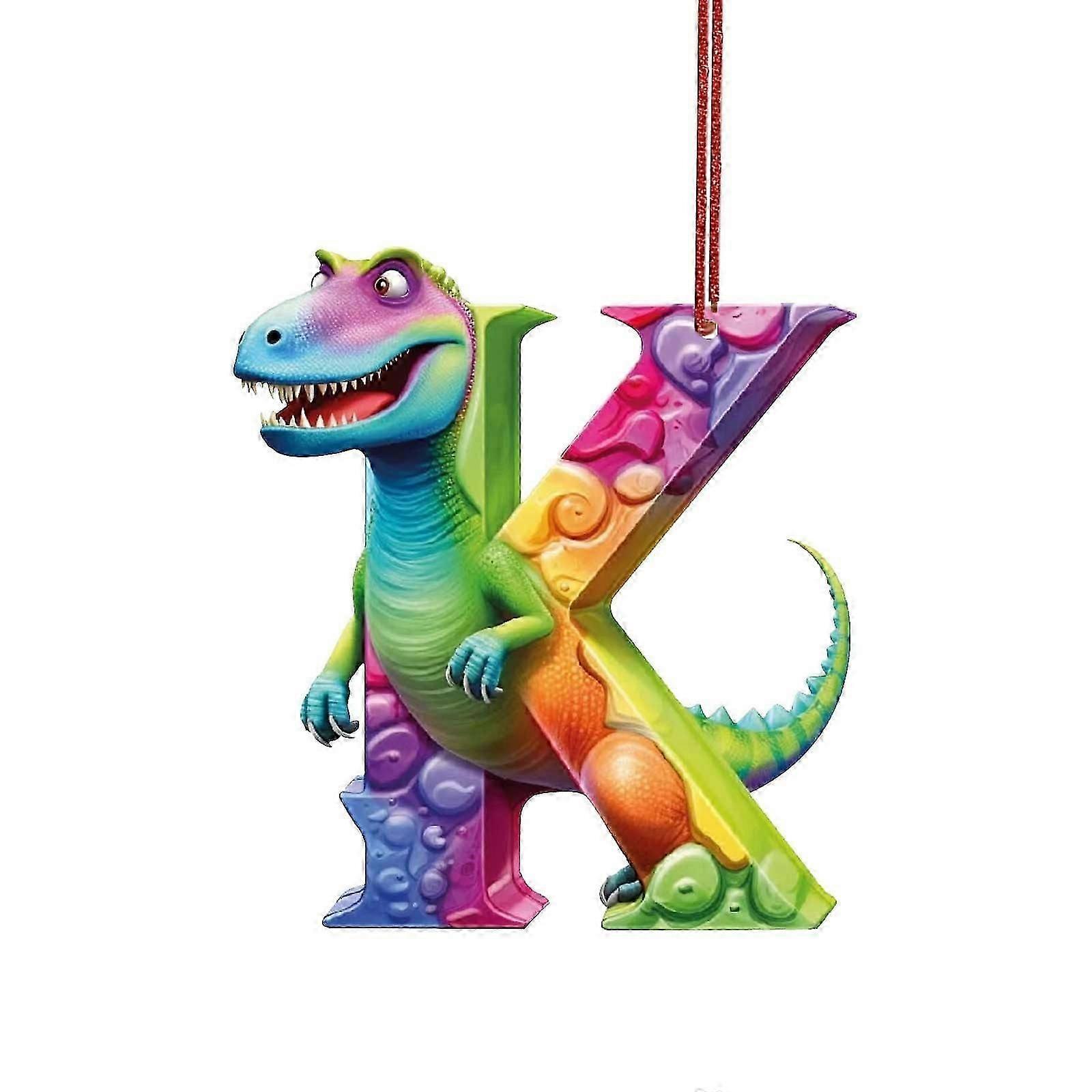 Flat Flying Dragon Letter Acrylic Pendant
