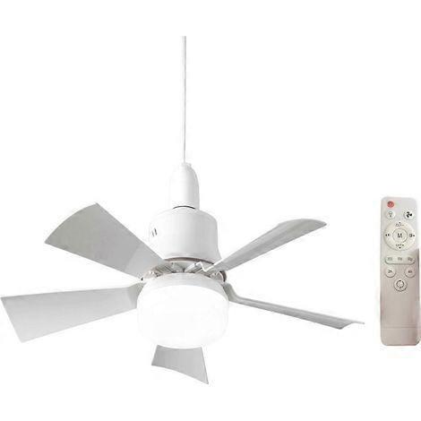 Ceiling fan with light and remote control.