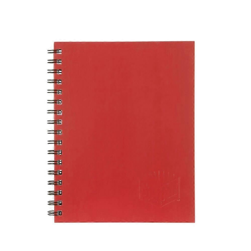 RED Spirax Solid Hard Cover Sturdy Twin Wire Binding Notebook A4 200 Pages