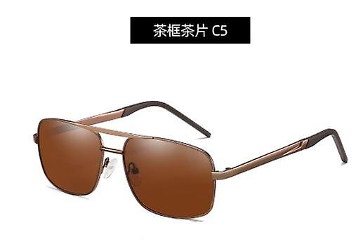 Erkek Ve Kadın Moda Kişiliği Polarize Güneş Gözlüğü Casual Square Metal Güneş Gözlükleri