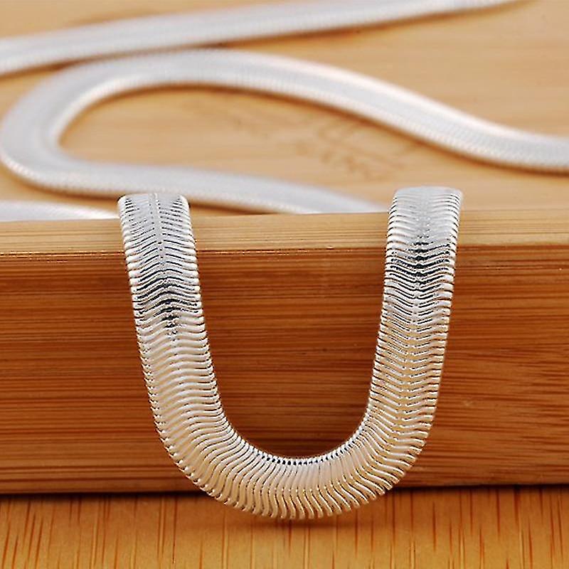 16-24 Inch 6mm Flat Snake Chain Necklace