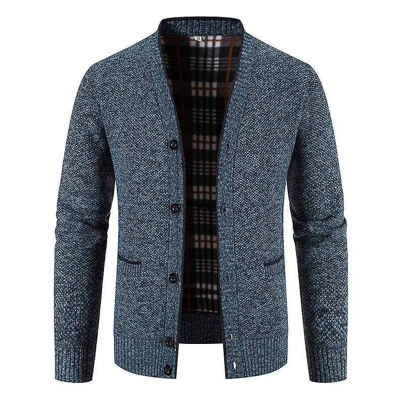 Herren Strickjacken Pullover Winter Dicker Warme Strickjacke Pullover Mäntel N