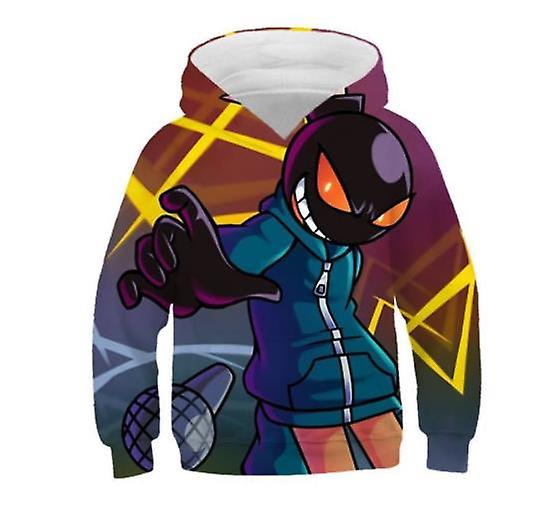 Autumn And Winter New Arrival Children's Clothing Pullover Sweater New Friday Night Funkin Whitty Theme Printed Hooded Sweater Long-sleeved Tops Hoodi