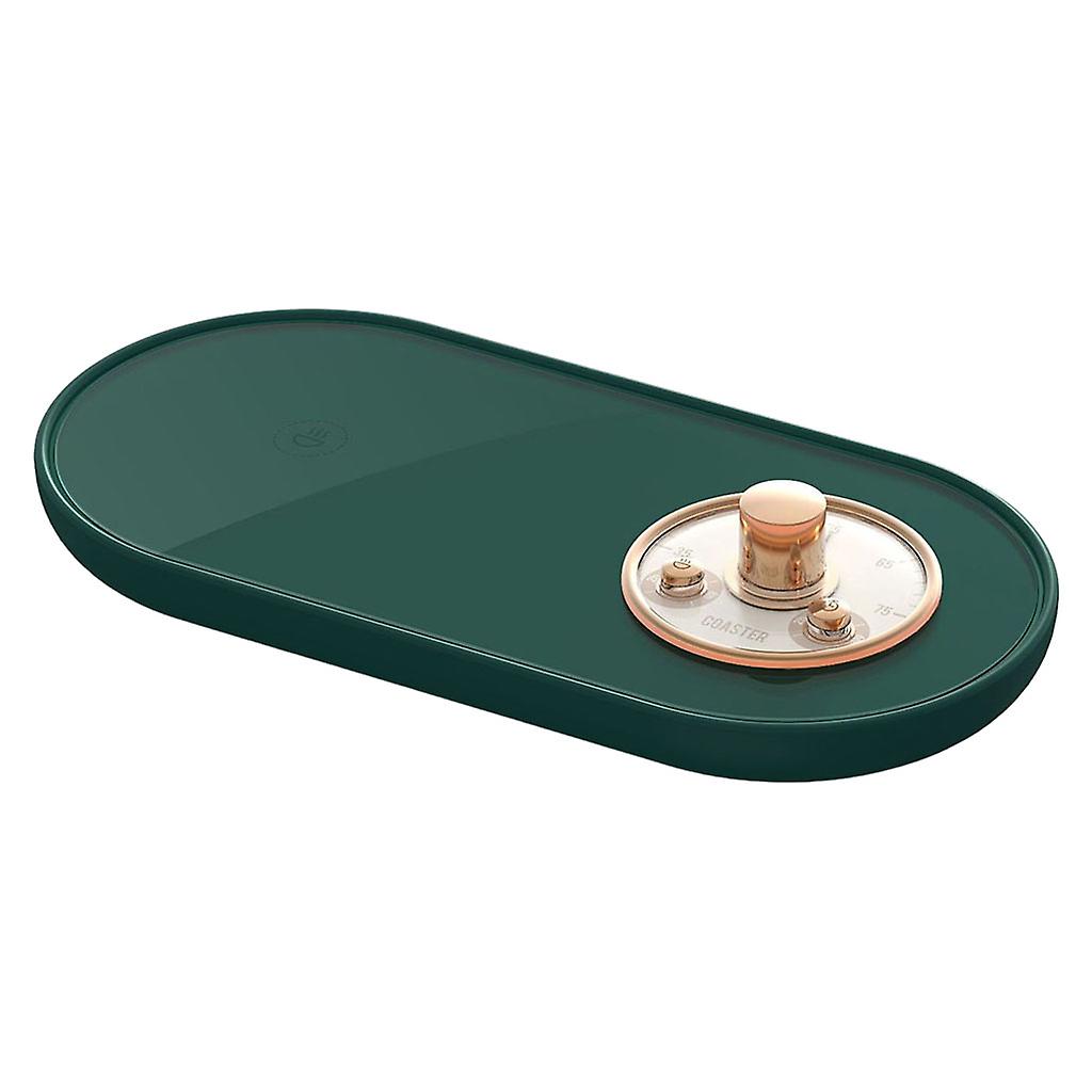 Portable USB Coffee Mug Warmer Timing Function Beverage Warmes Green