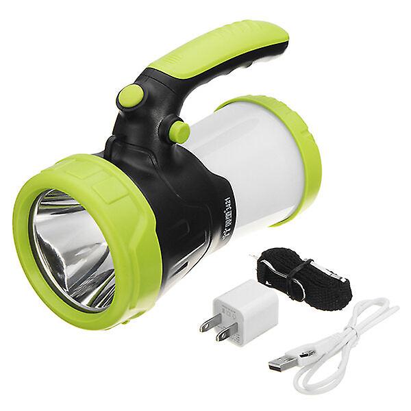 10W Rechargeable Rotating Led Camping Lantern, 6000mah Emergency Hiking Light With 4 Modes