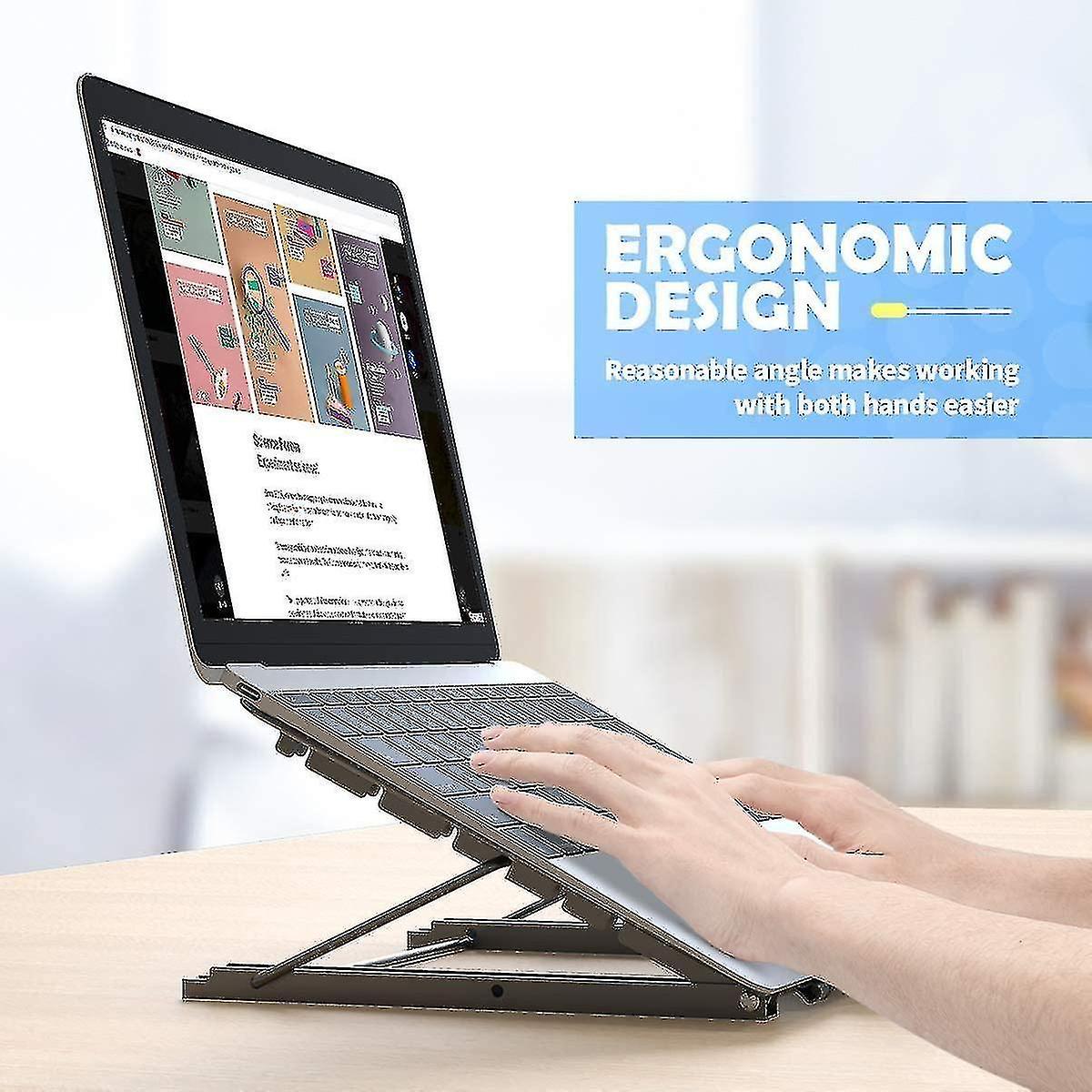 Desk Organizer Laptop Stand, Ventilated Laptop Stand, Ergonomic