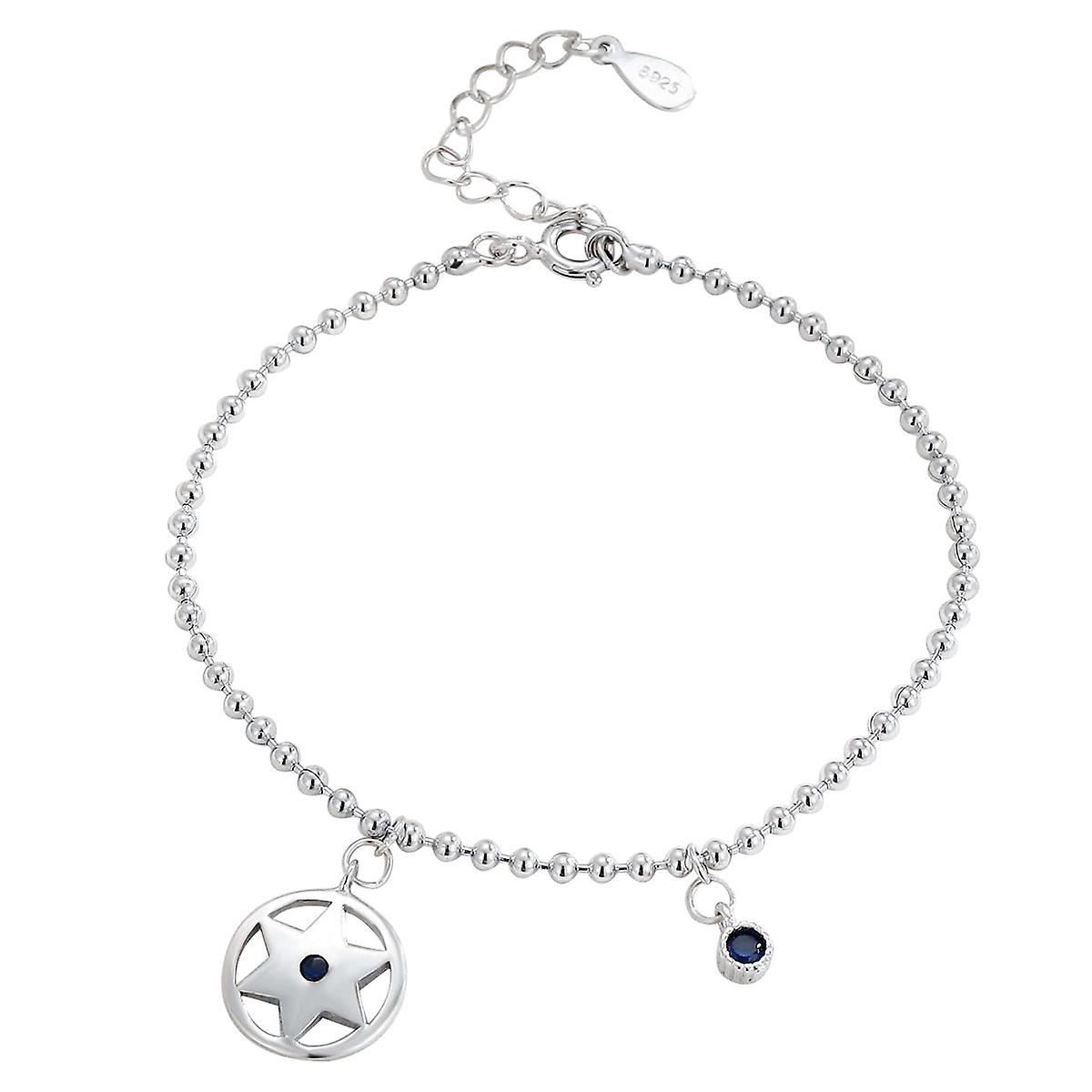 Silver Hexagram Compass Bracelet