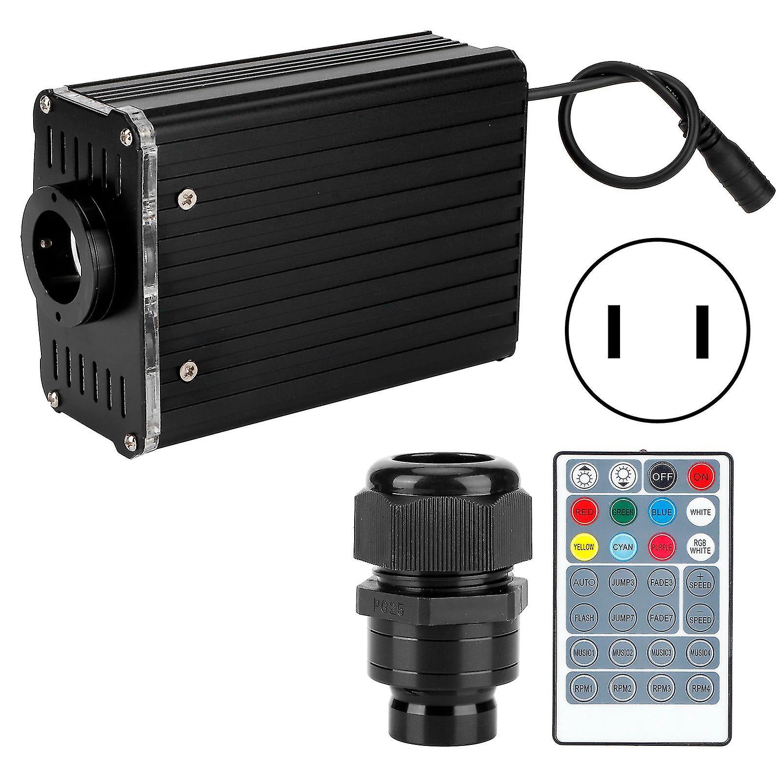 Rgbw Fiber Optic Light 19w Remote Control Ceiling Lighting For Ktv Bar Decoration 0.75mm X 2mus Plug 100-240v