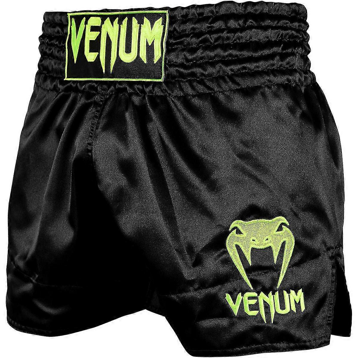 Venum Classic Muay Thai Shorts - Noir/Neo Jaune