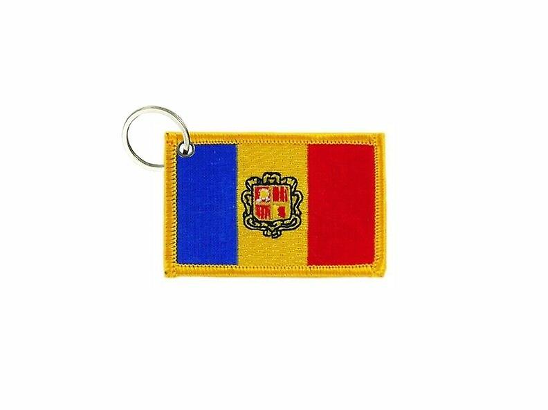 Cle Cles Key Brode Patch Ecusson Badge Andorra Flag Badge Door