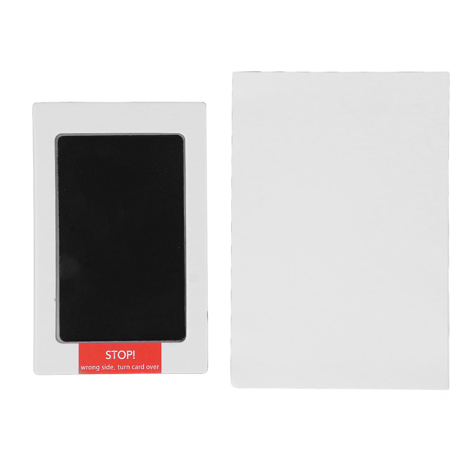 Baby Hand and Footprint Ink Pad Safe Non-Toxic Quick Drying for Newborns, Black Footprint Kit Ideal for New Mom Gift and Keepsake