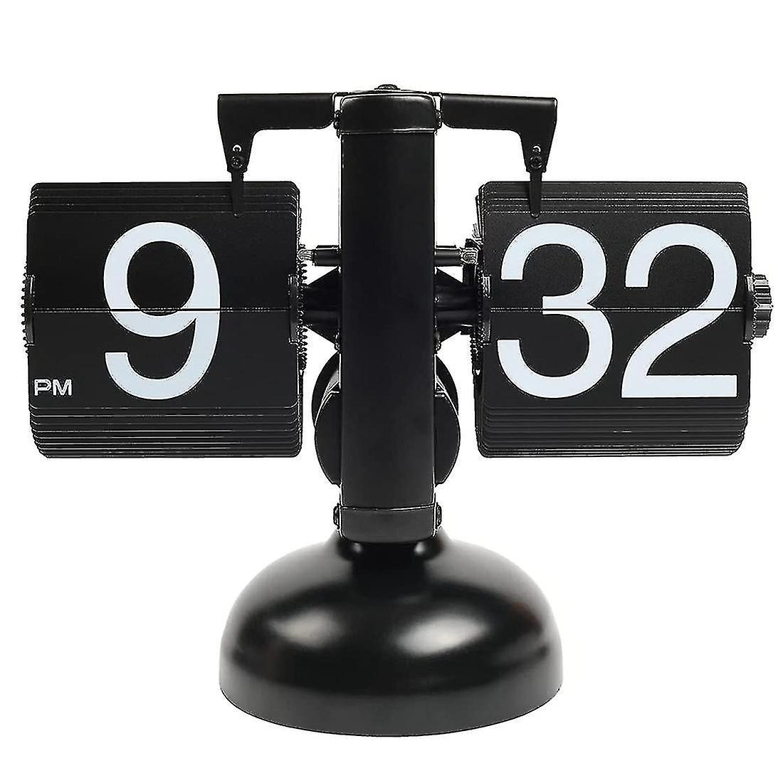 Flip Desk Clock - Mechanical Retro Style -digital Display Battery Powered - Home Office School Deco