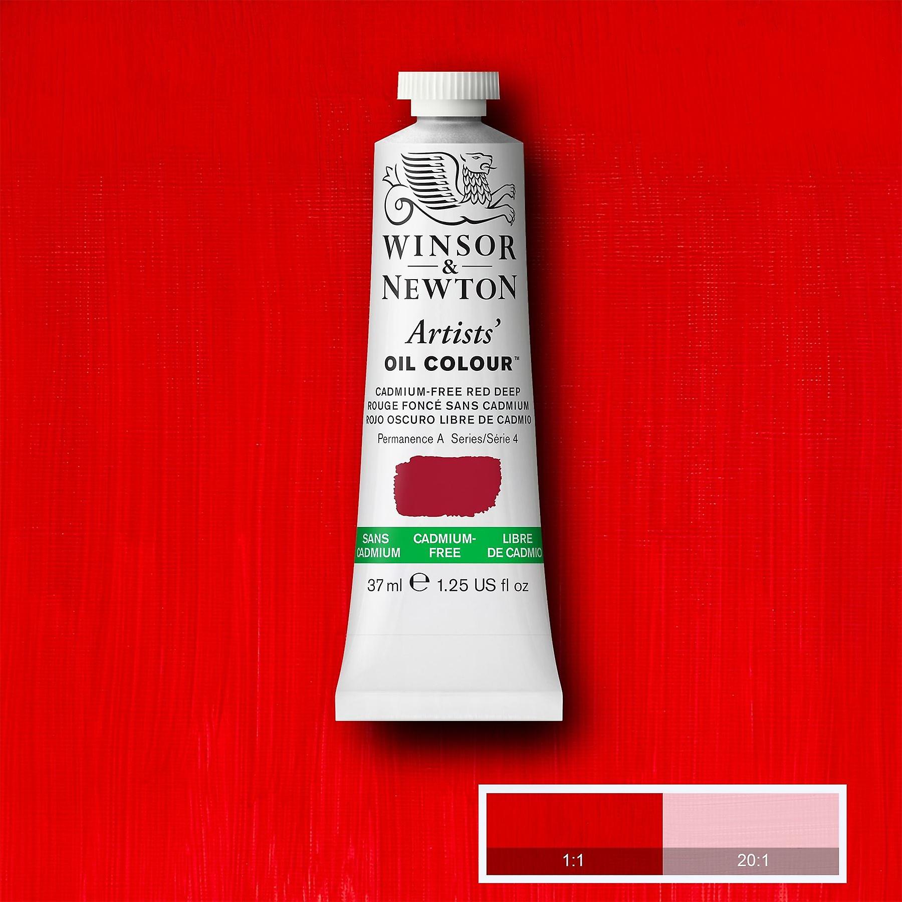 Winsor & Newton Artists' Oil Colour - Cadmium Free Red Deep - 37ml