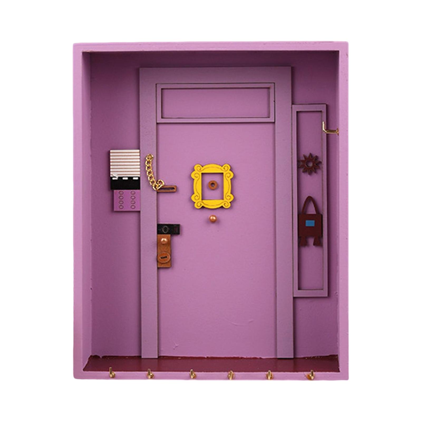 Wall Mounted Key Organizer Wooden Box Key Mail Holder