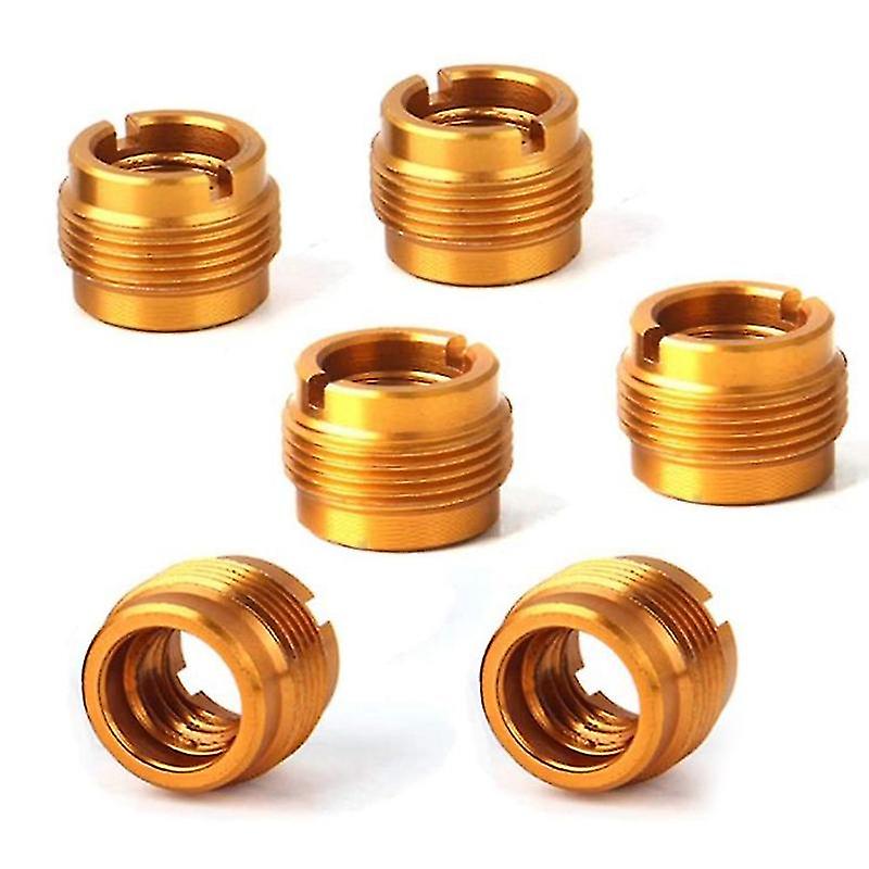 6 Pieces Fe Threaded Nut Screw Adapters Microph Clip H Nut Adapters For Mic Micph St