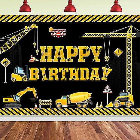 New Construction Backdrop Construction Happy Birthday Backdrop Dump Truck Backdrop Party Decor