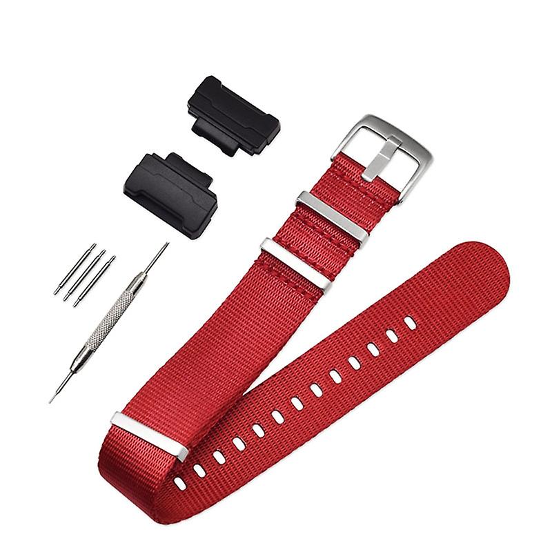 3 Watch Band Loop Watch Strap Replacement Nylon Canvas Watch Band for Casio GA-110/G-8900/DW-5600