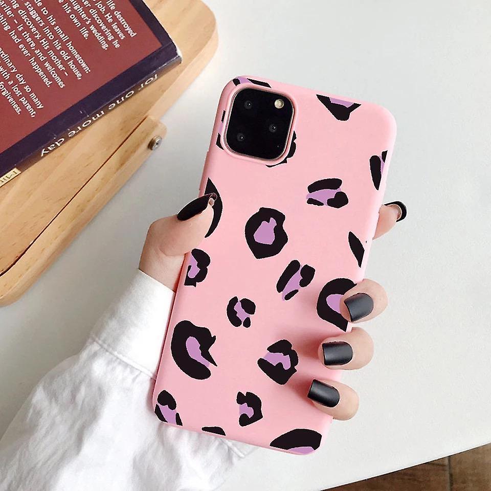 iPhone 12 & 12 Pro Shell leopard pattern 3 colors yellow red pink