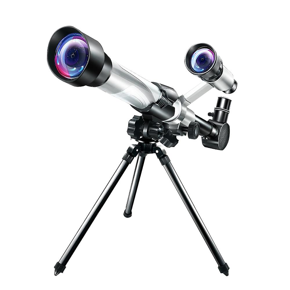 Outdoor Telescope High Clear Astronomical Refracting Telescope Science Teaching Toy with 20X 30X 40X