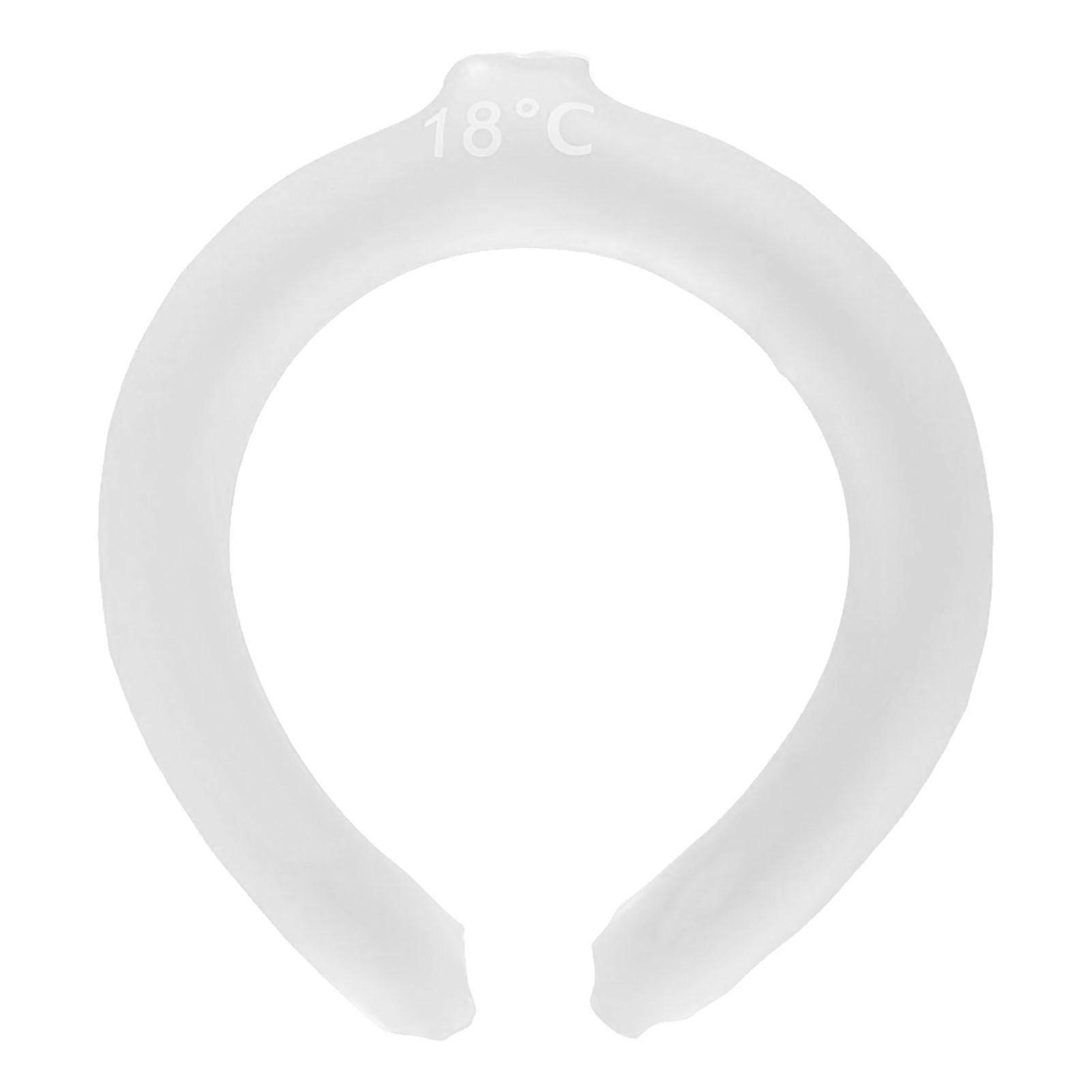 Neck Cooling Tube Heat Dissipation Portable Reusable Summer Cooling Tube White