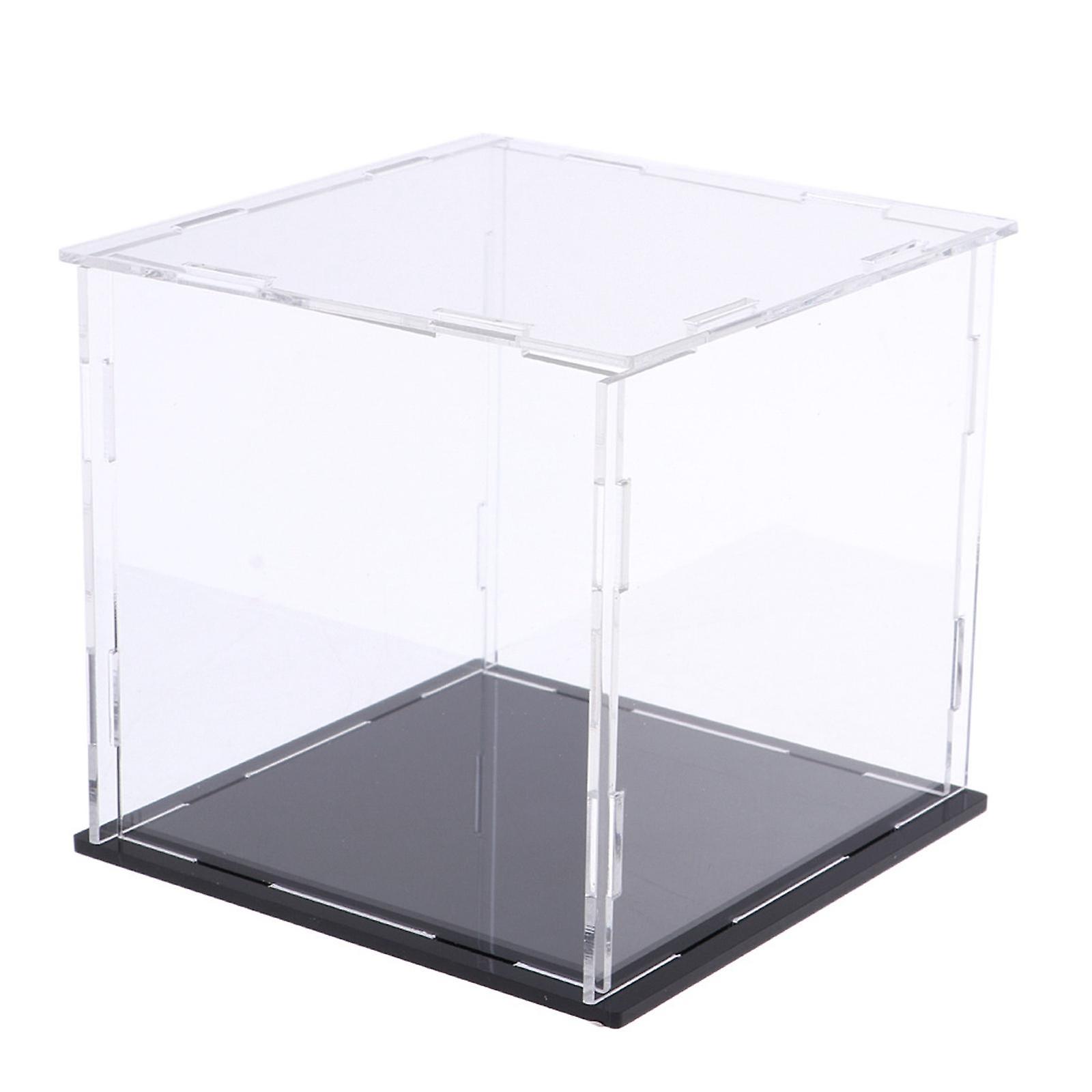 Dustproof Action Figures Showcase with Base for Home Collections Dolls 24x20x20cm