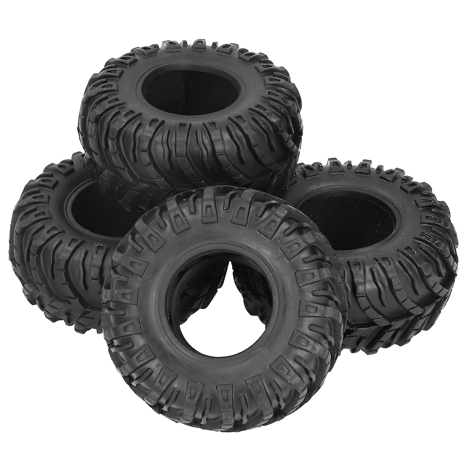 4PCS 130/58mm Rubber RC Tyres with Sponge Liner Strip Tread Pattern Universal RC Parts