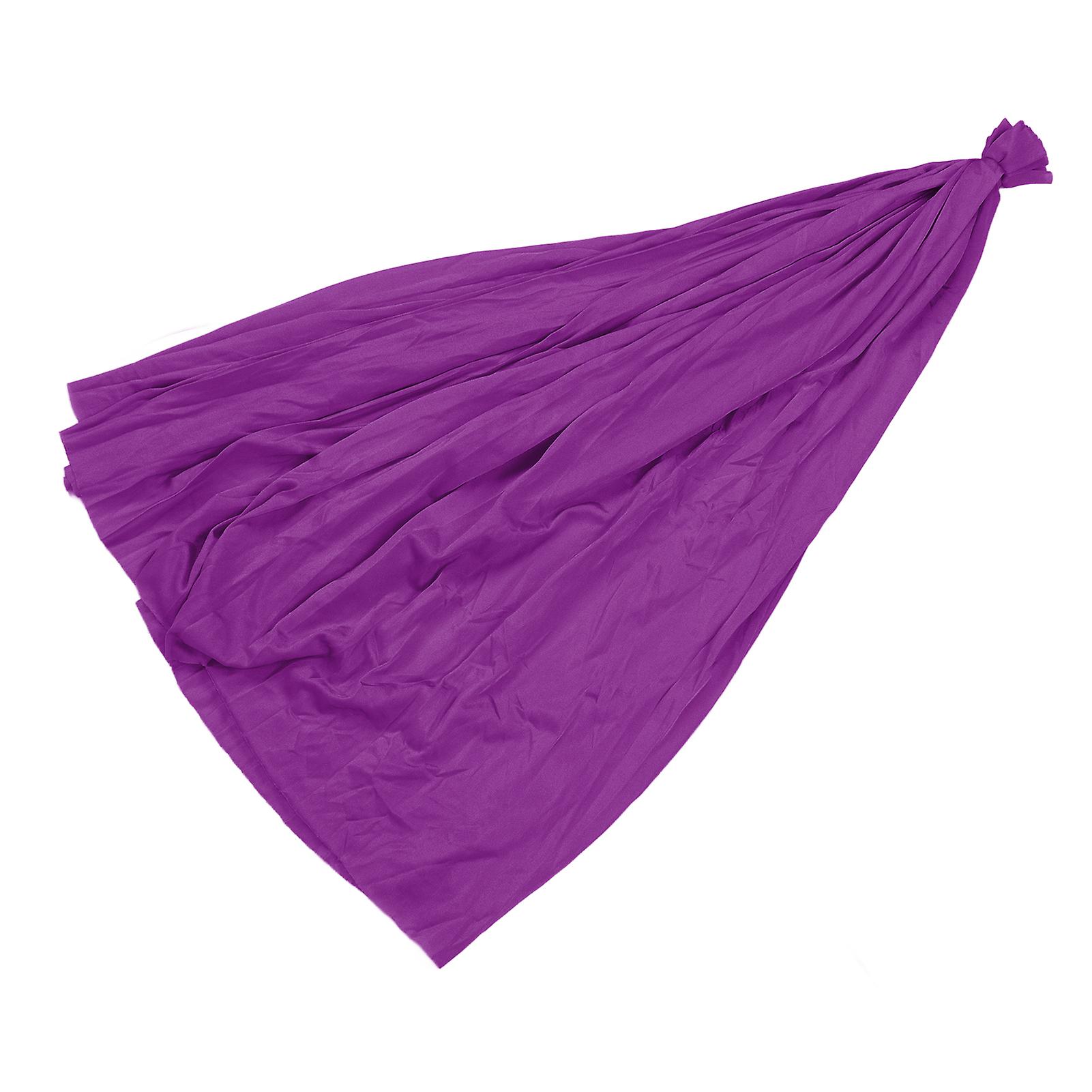 Flying Yoga Swing Elastic Fabric Flying Aerial Yoga Hammock Fabric for Professionals and Beginners Dark Purple