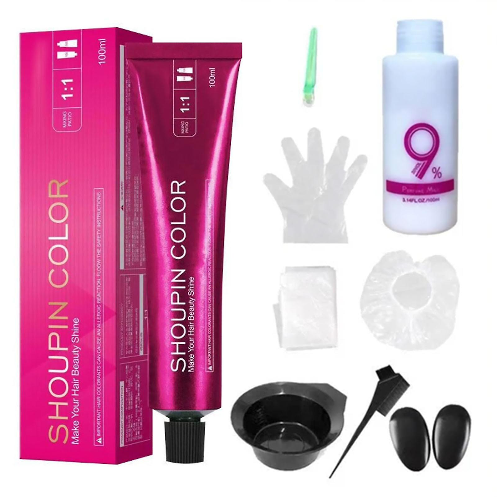 ダメージフリー半永久ヘアカラー染料セットプロフェッショナルヘアカラークリーム