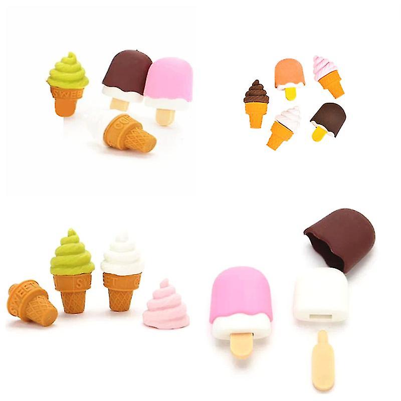 50pcs Ice Cream Erasers