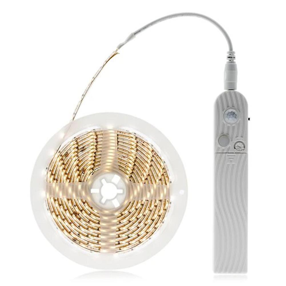 LED Under Cabinet Lighting Motion Sensor Bed Stairs Wardrobe Lamp Tape Waterproof 5V USB LED Closet