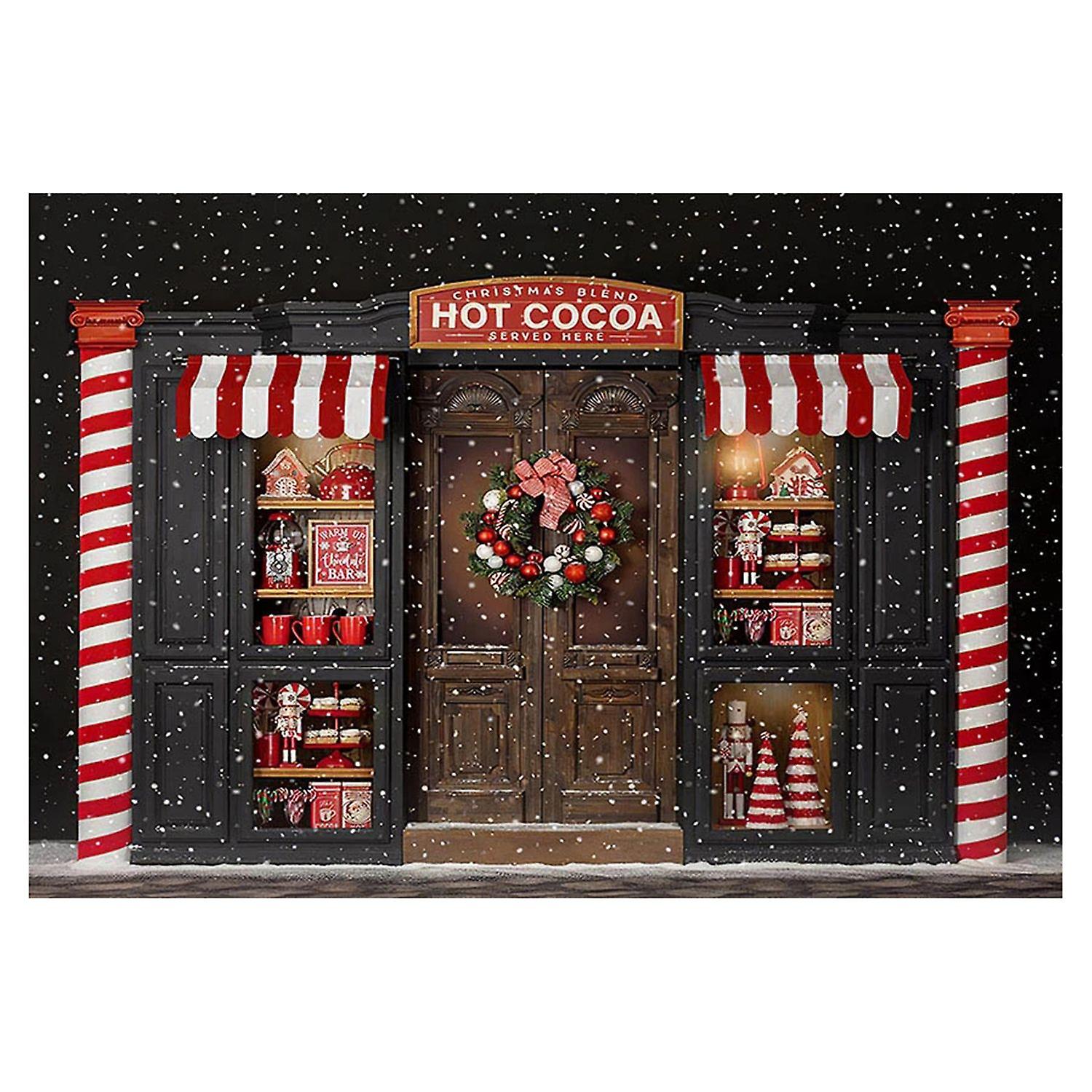 Christmas Tapestry Clear Printing Soft Bright Color Decorative Winter Handmade Candy Shop Pattern Ba