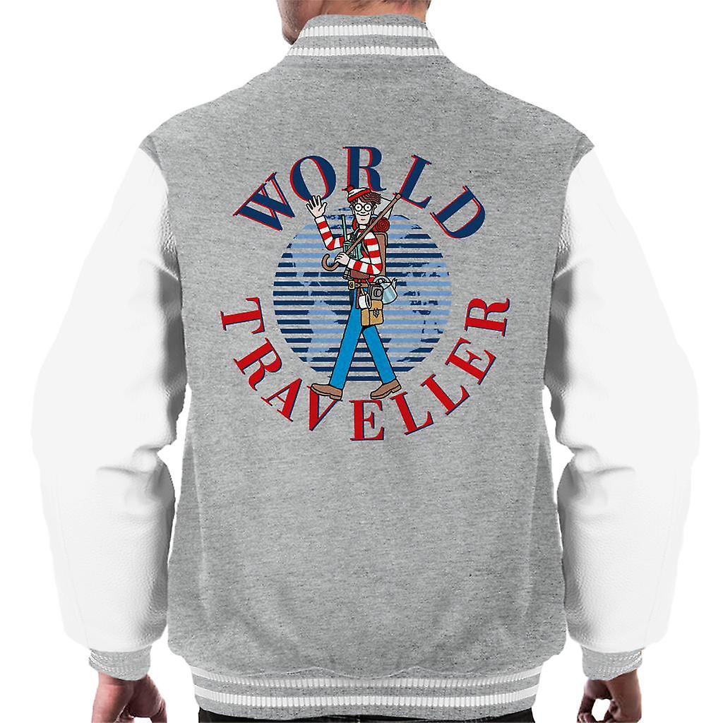 Where's Wally World Traveller Men's Varsity Jacket