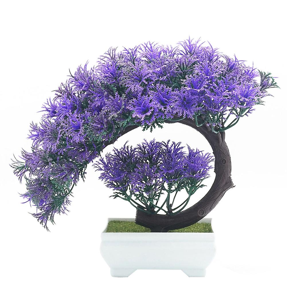Konstgjord krukväxt Blomma Simulering Krukväxt Hemmakontor Inredning (lila )