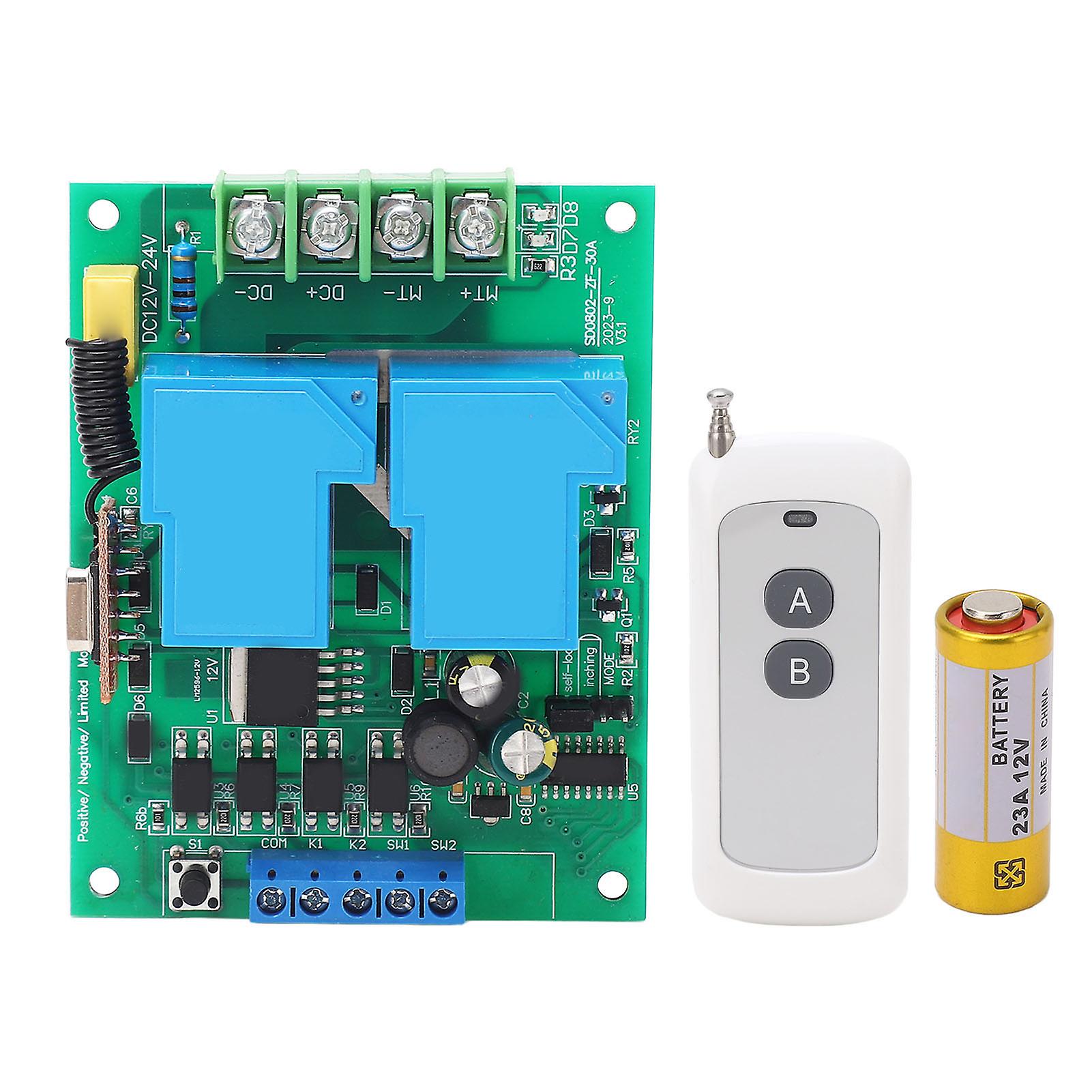 DC Motor Control Module Forward and Reverse Remote Motor Control Board with Limit Switch DC1224V