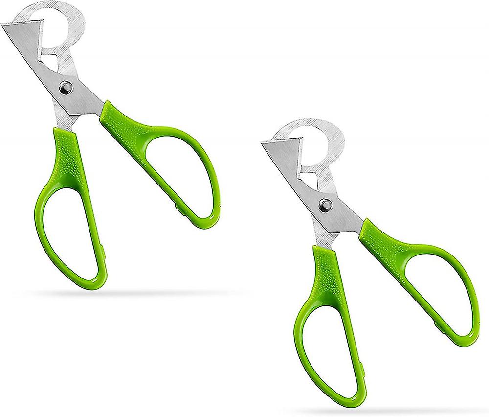 Quail Egg Scissors,2pcs Stainless Steel Kitchen Tool Eggshell Opener Quail Egg Opener