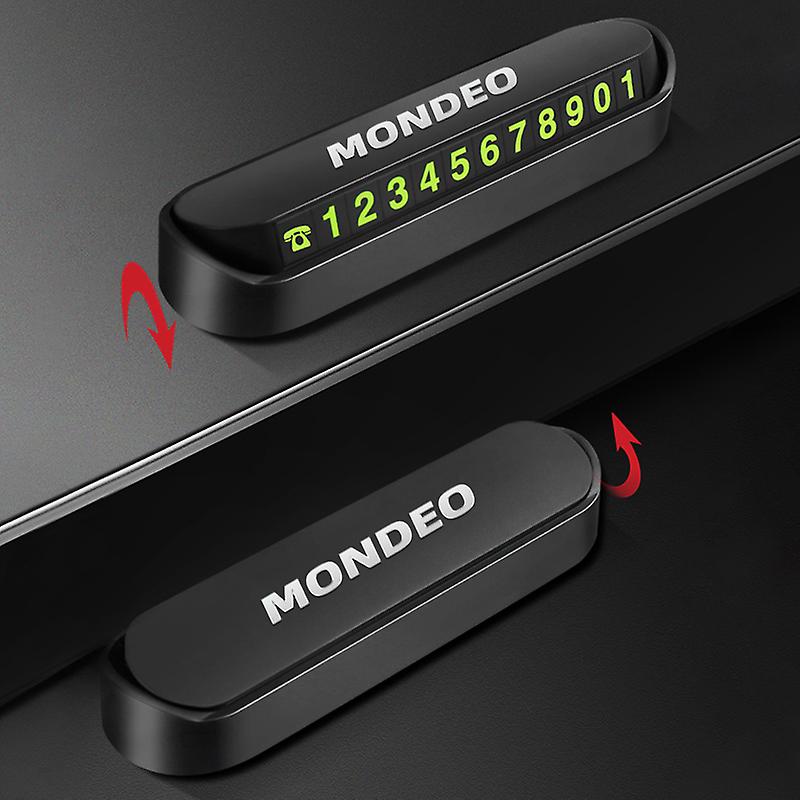 Car Temporary Stop Sign Parking Card Calling Card Number For Ford Mondeo mk3 mk4 mk5 Accessories Car Styling~10359