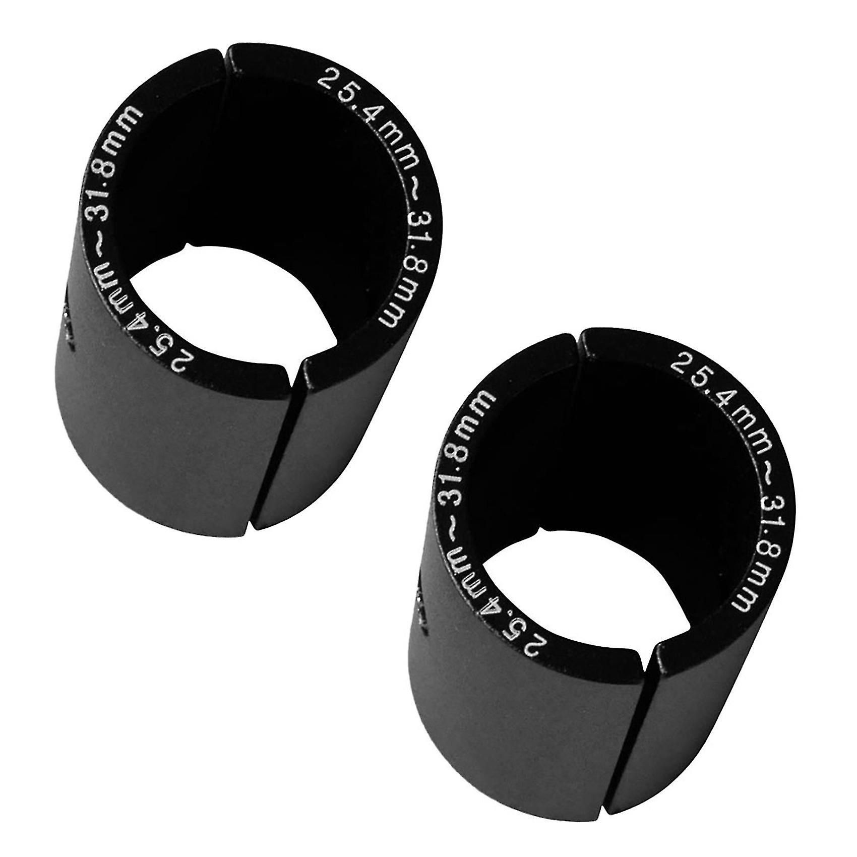 2x Bike Handlebar Bar Shim Spacer Stem Reducer Size Reducing Bushing Sleeve 25.4mm To 31.8mm Bar Bo