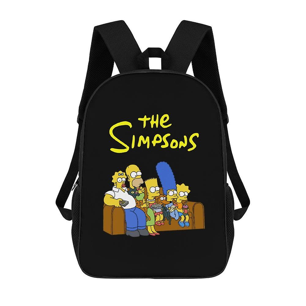 عائلة سمبسون حقيبة ظهر كبيرة السعة للبالغين ، حقيبة مدرسية غير رسمية وبسيطة