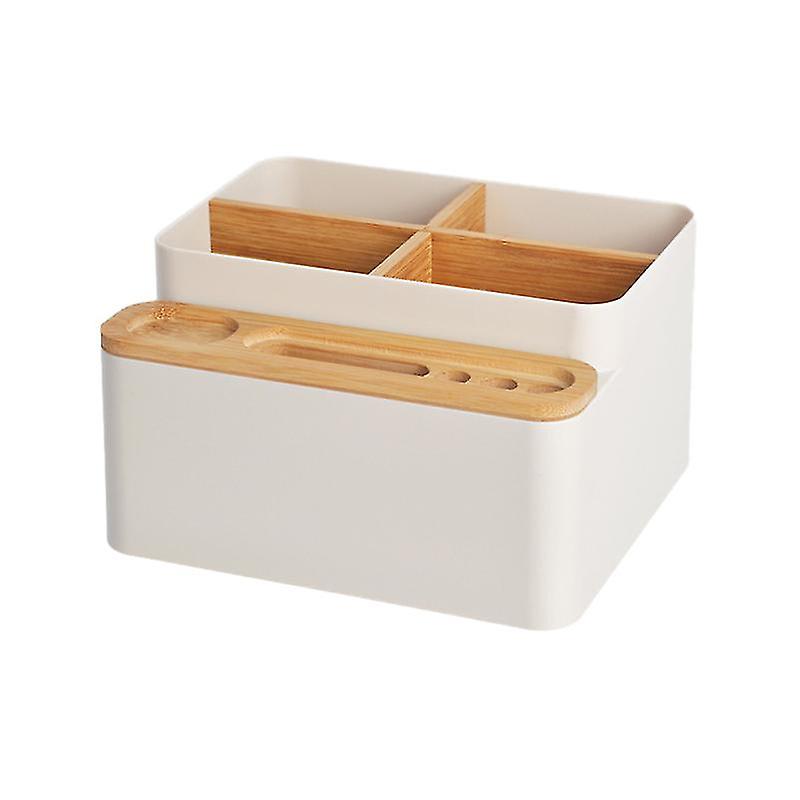 1pcs Bamboo Box With Compartments