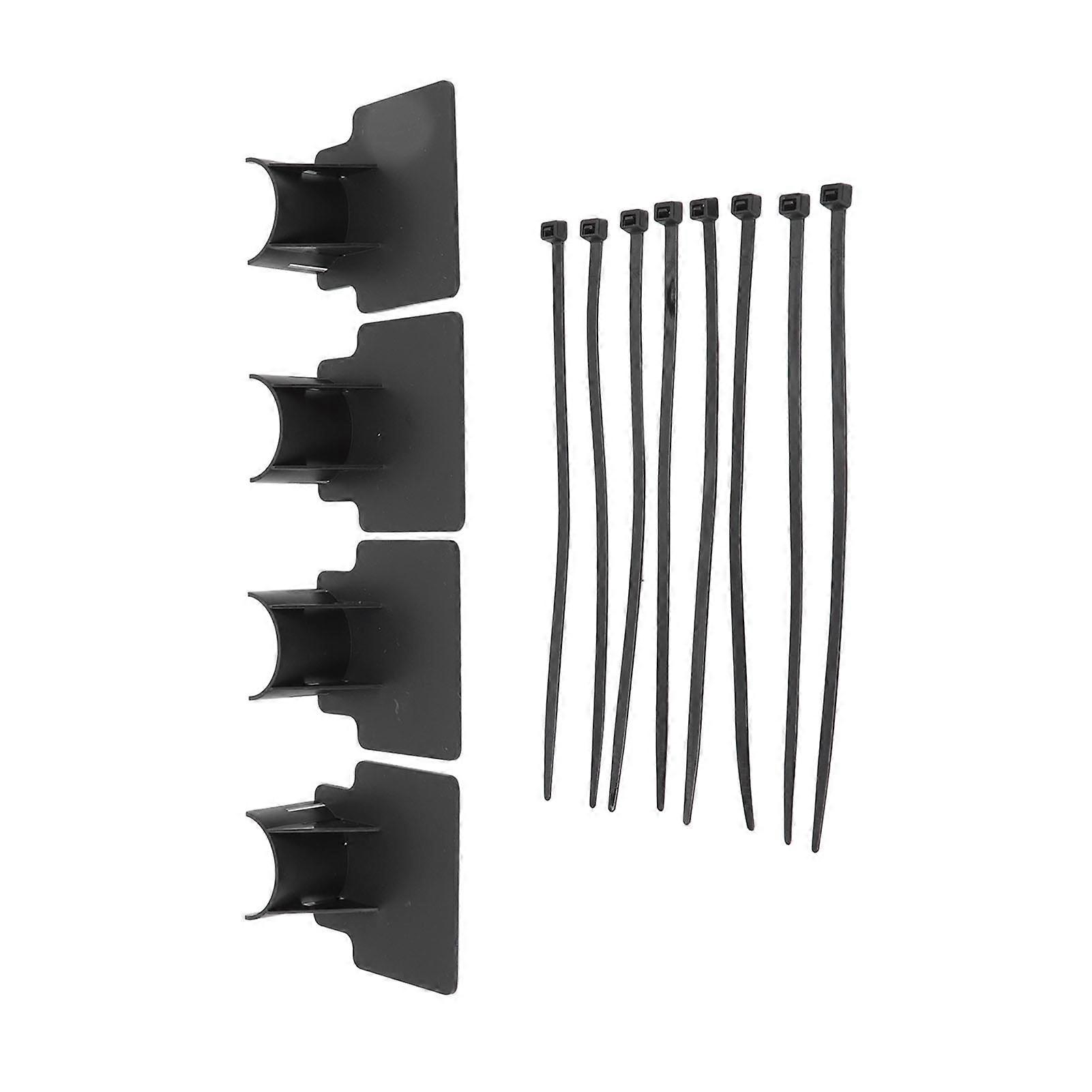 Swimming Pool Pipe Holders Adjustable Design Sturdy ABS Easy Installation Swimming Pool Hose Support Brackets Black 