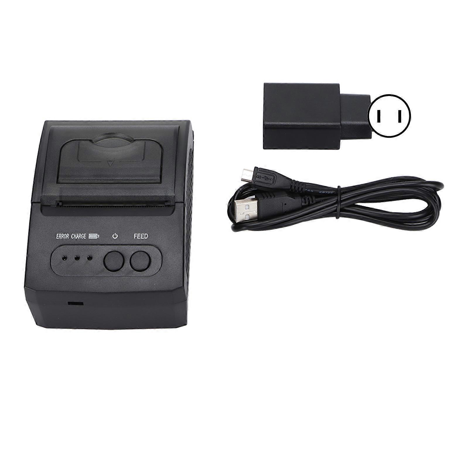 Thermal Printer 58mm POS Portable Transportation Thermal Label Receipt Printer for Android for IOS for WindowsUS Plug